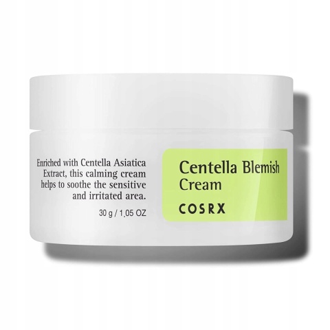 COSRX Centella Blemish Cream - Łagodzący krem do skóry problematycznej 30ml